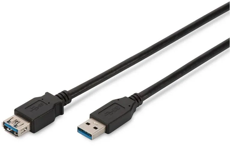 Assmann USB 3.0 Male tip A - USB 3.0 Female tip A, 1.8m, negru