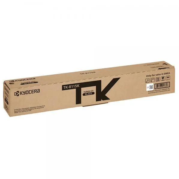 Toner imprimanta KYOCERA BLACK TK-8115K 12K ORIGINAL KYOCERA M8124CIDN