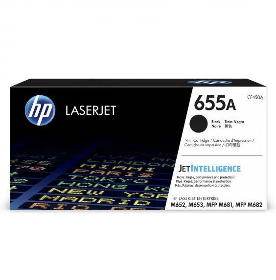 Toner imprimanta HP BLACK NR.655A CF450A 12,5K ORIGINAL HP LASERJET ENTERPRISE M652N