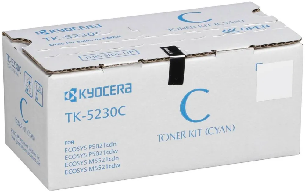 Toner imprimanta KYOCERA CYAN TK-5230C 2.2K ORIGINAL KYOCERA ECOSYS M5521CDN
