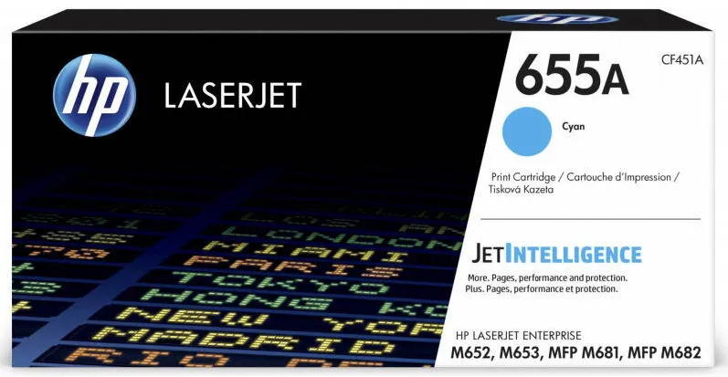 Toner imprimanta HP 655A Cyan