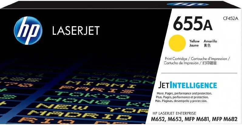 Toner imprimanta HP 655A Yellow
