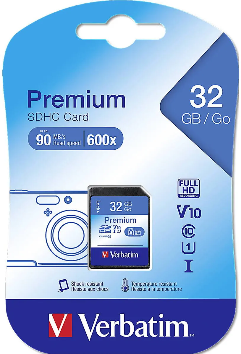 Card de Memorie VERBATIM SDHC 32GB Class 10