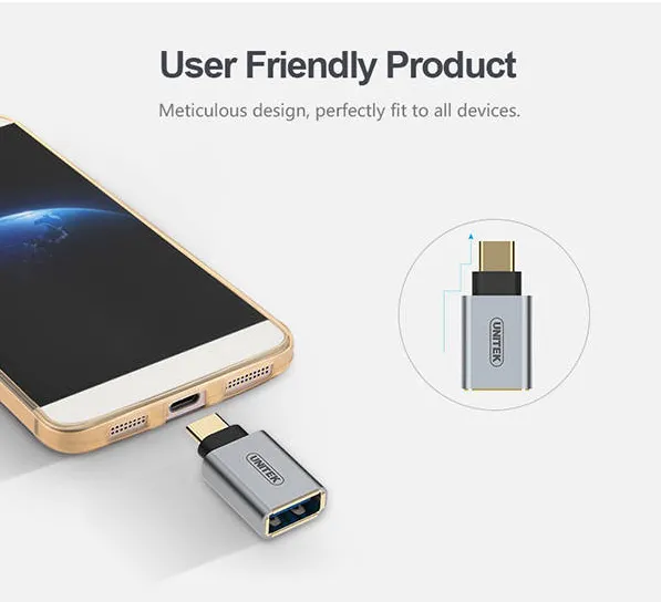 Adaptor Unitek Unitek Adapter USB type-C - USB 3.0, Y-A025CGY