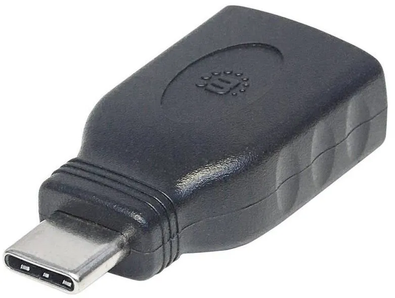Adaptor MANHATTAN Manhattan SuperSpeed USB-C 3.1 Gen1 to USB type-A adapter M/F black