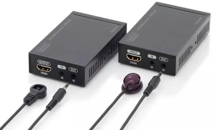 Adaptor Assmann Extender HDMI HDBaseT up to 70m Cat.5e, 4096x2160p 4K UHD 3D, HDCP2.2, IR (SET)