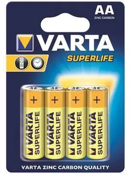 VARTA Baterie zinc carbon batteries R6 (AA) 4pcs superlife