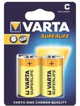 VARTA zinc batteries R14 (typ C) 2pcs Superlife