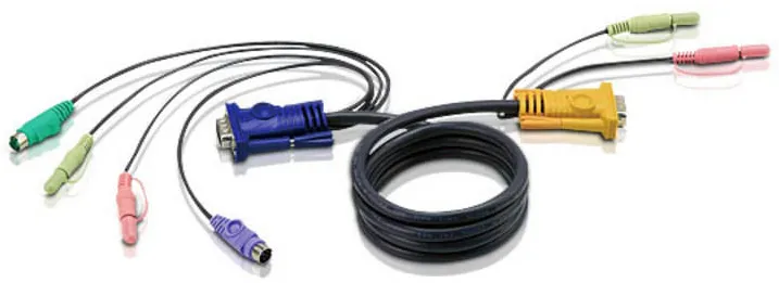 Cablu ATEN ATEN Cablu prelungire KVM (HD15-SVGA, PS/2, PS/2, Audio) - 1.8m