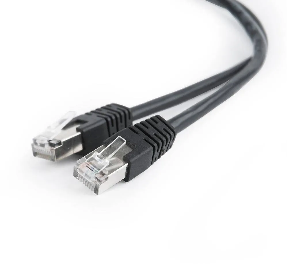 Cablu Gembird Gembird patchcord RJ45, cat.5e, FTP, 0.5m, black