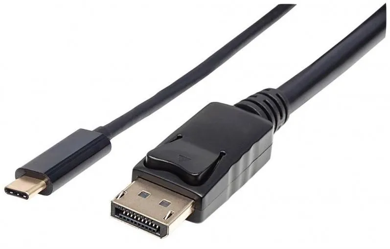 MANHATTAN Manhattan Monitor cable adapter USB-C to DisplayPort DP 4K M/M black 2m