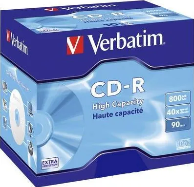 VERBATIM CD-R [ 800MB, 40x, jewel case ]