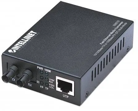 Switch Intellinet Convertor media Intellinet 10/100Base-TX RJ45 / 100Base-FX (MM ST) 2km 1310nm