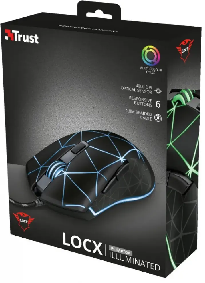 Mouse TRUST GXT 133 Locx Gaming Mouse