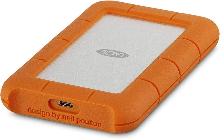 Hard Disk Extern Lacie Rugged 2.5 inch 1TB USB C Orange