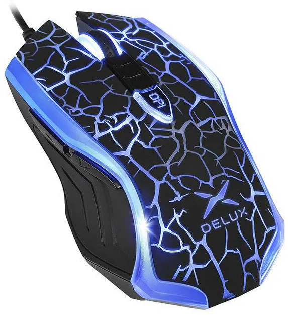 Mouse Delux Gaming M557 Negru