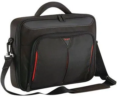 TARGUS Targus geanta laptop Classic+Clamshell 13-14.1 in/33-35,8cm, negru si rosu