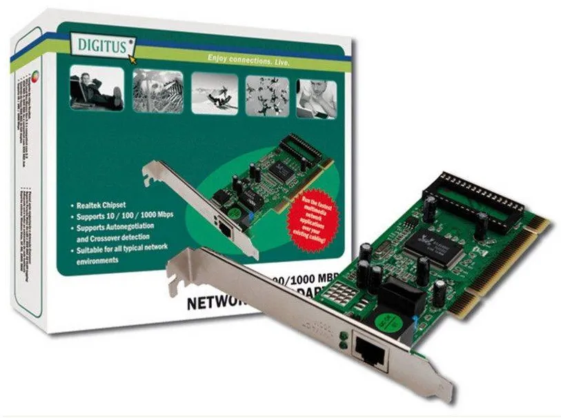 Placa de Retea Assmann DIGITUS Gigabit Ethernet PCI card adapter, 32 Bit