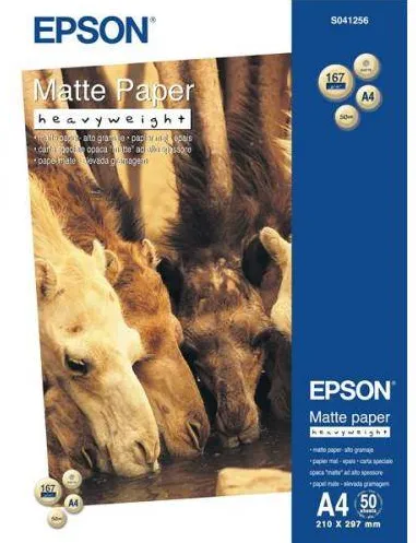 Hartie Foto Epson Hartie Matte Heavyweight | 167g | A4 | 50 coli