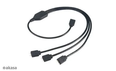 Modding PC Akasa Akasa Addressable RGB LED splitter si cablu extensie