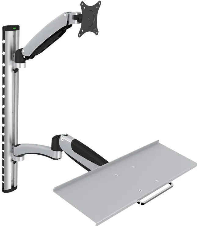 Suport TV / Monitor Assmann Flexible Wall Mount, 1xLCD+keyboard, max. 27'', adjustable and rotated 360°