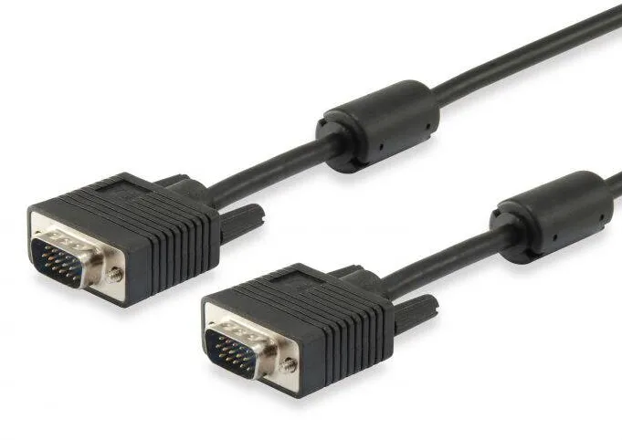 Cablu EQUIP VGA HD15m/HD15m ferrite core 20m cable black