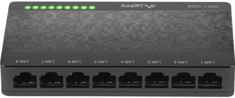 Switch LANBERG Gigabit DSP1-1008