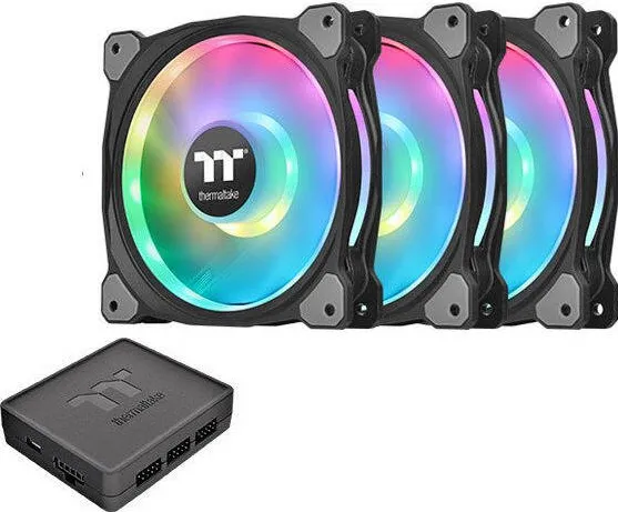 Thermaltake Ventilator Riing Duo 12 LED RGB TT Premium Edition 120mm 3 Fan Pack