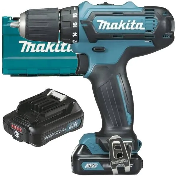 Makita DF333DSAE - Masina de gaurit si insurubat cu 2 acumulatori, Li-Ion, 12 V, 2 Ah, 30 Nm, led iluminare, valiza plastic