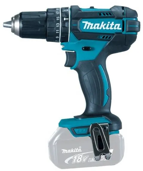 Makita DHP482Z - Masina de gaurit si insurubat cu percutie fara acumulatori si incarcator, Li-Ion, 18 V, - Ah, 62 Nm, led iluminare