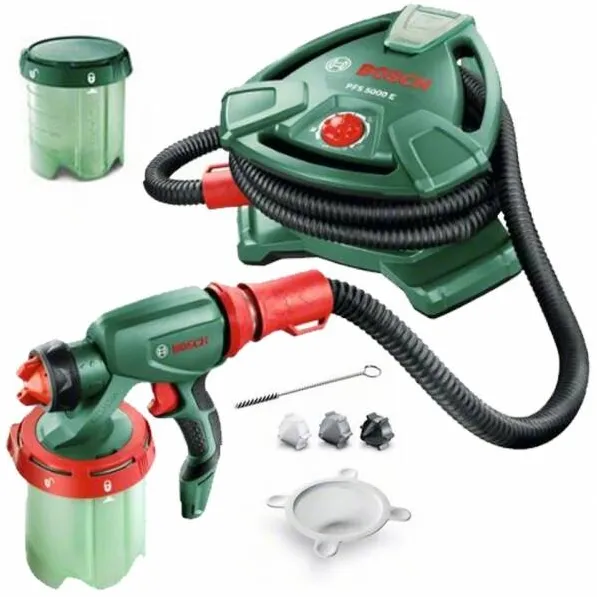 BOSCH PFS 5000 E - Pistol de vopsit, 1200 W, 1 l, 500 g/min, utilizare cu vopsea lavabila