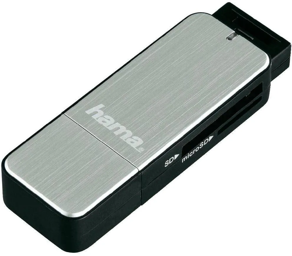Card Reader HAMA Cititor card USB3.0 SD/mSD, arg, 123900