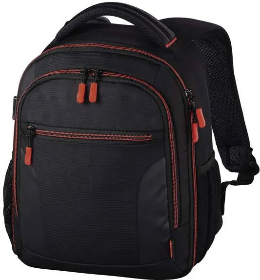 HAMA Rucsac foto Miami, 150, negru/rosu, 139856