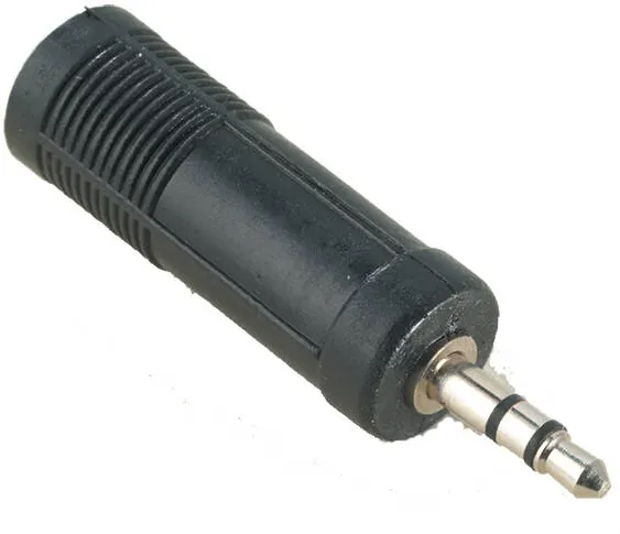Adaptor HAMA 1x Jack 3.5 mm Male - 1x Jack 6.3 mm Female, negru