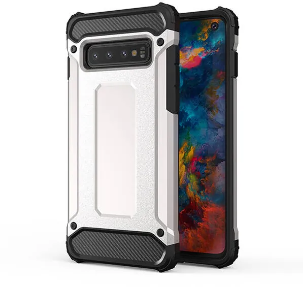 Armor Husa Carbon Apple iPhone XS 5,8" Silver