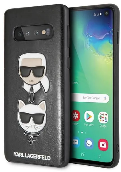 Karl Lagerfeld Husa Karl & Choupette Hard Case KLHCS10KICKCSBK - Sam G973 Galaxy S10 Negru