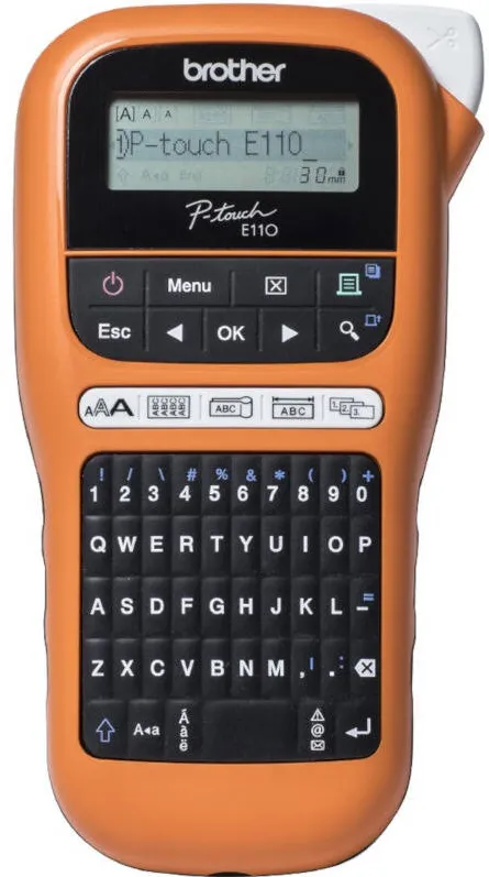 Imprimanta termica Brother PT-E110VP, Termic, Monocrom, Banda 12 mm