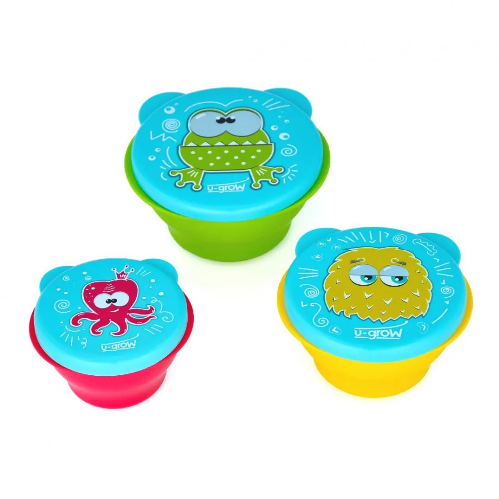 U-GROW Set 3 boluri cu capac U-Grow