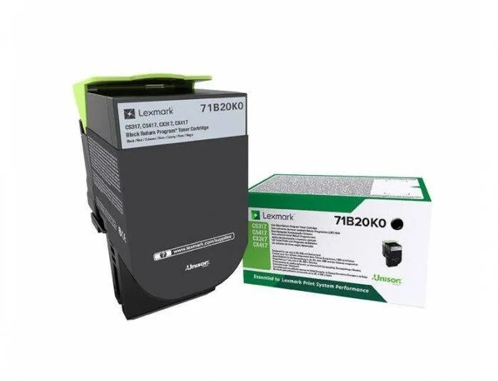 Toner imprimanta Lexmark 71B20K0 Negru