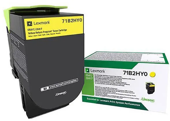 Toner imprimanta Lexmark 71B2HY0 Yellow