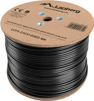 Accesoriu Retea LANBERG FTP stranded cable CU OUTDOOR, cat. 5e, 305m, Black