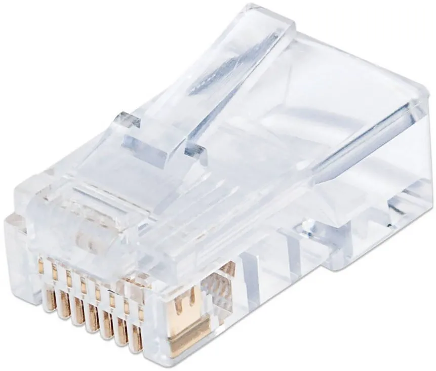 Accesoriu Retea Gembird shielded modular LAN plug 30u'', set of 10 pcs, solid and stranded