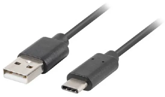 LANBERG Lanberg cable USB-C(M)->A(M) 2.0 QC 3.0 1m Black