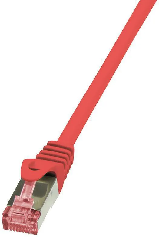 Accesoriu Retea Logilink - Patchcord Cablu Cat.6 S/FTP PIMF PrimeLine 5,00m, rosu