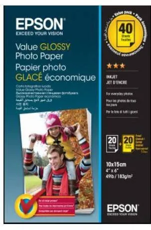 Hartie Foto Epson Photo Glossy 10x15 cm (4x6 inch) 40 coli