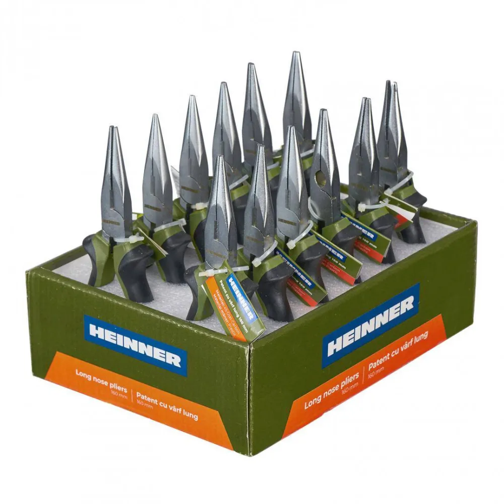 HEINNER Set 12 PATENTE CU VARF LUNG 160MM