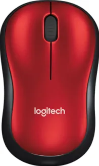 Mouse LOGITECH M185, USB Wireless, Red-Black