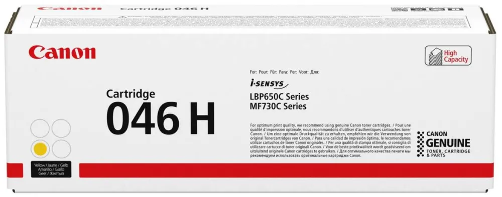Toner imprimanta Canon 046 H Yellow