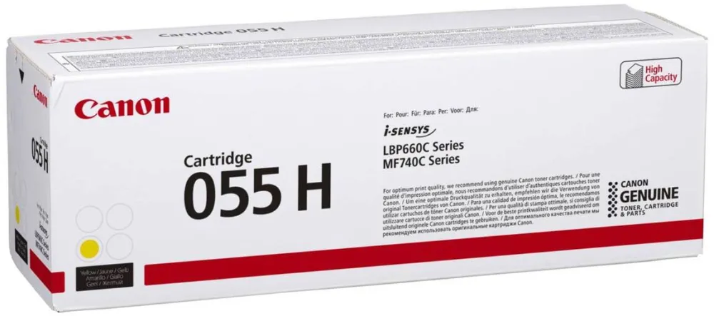Toner imprimanta Canon 055 H 3017C002 Yellow