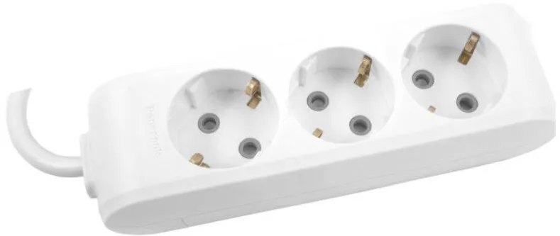 Spacer Prelungitor 3 x prize Schuko 1.5m 16A Spacer Defender Alb